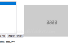 Javascript Dizi Uygulama &Ouml;rneği